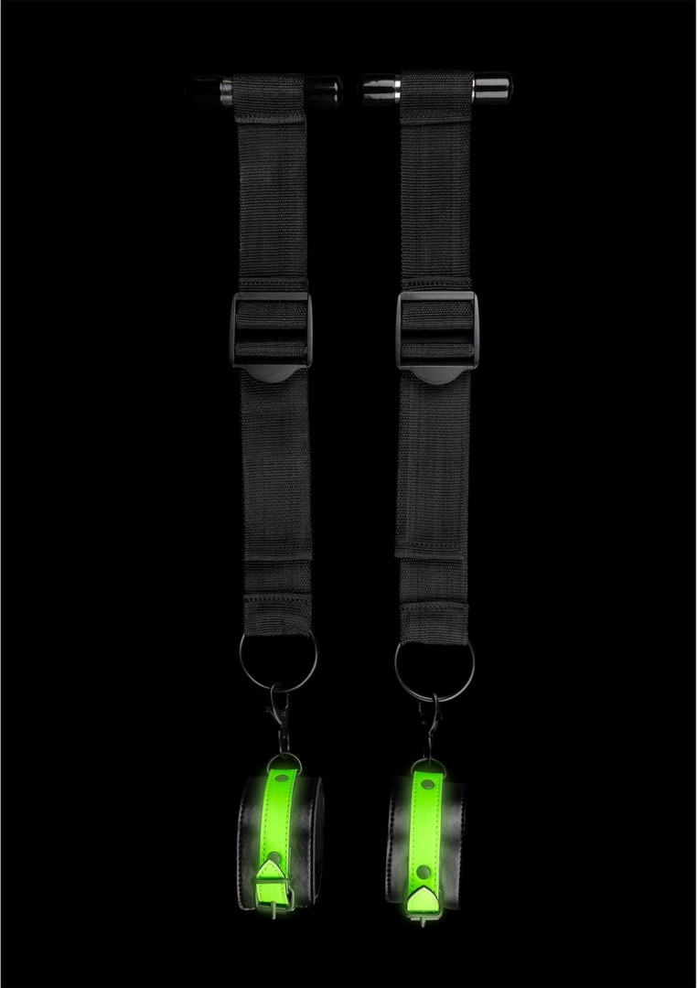 Ouch! Glow-in-the-Dark – zestaw do mocowania na drzwi, fluorescencyjny, uniwersalny