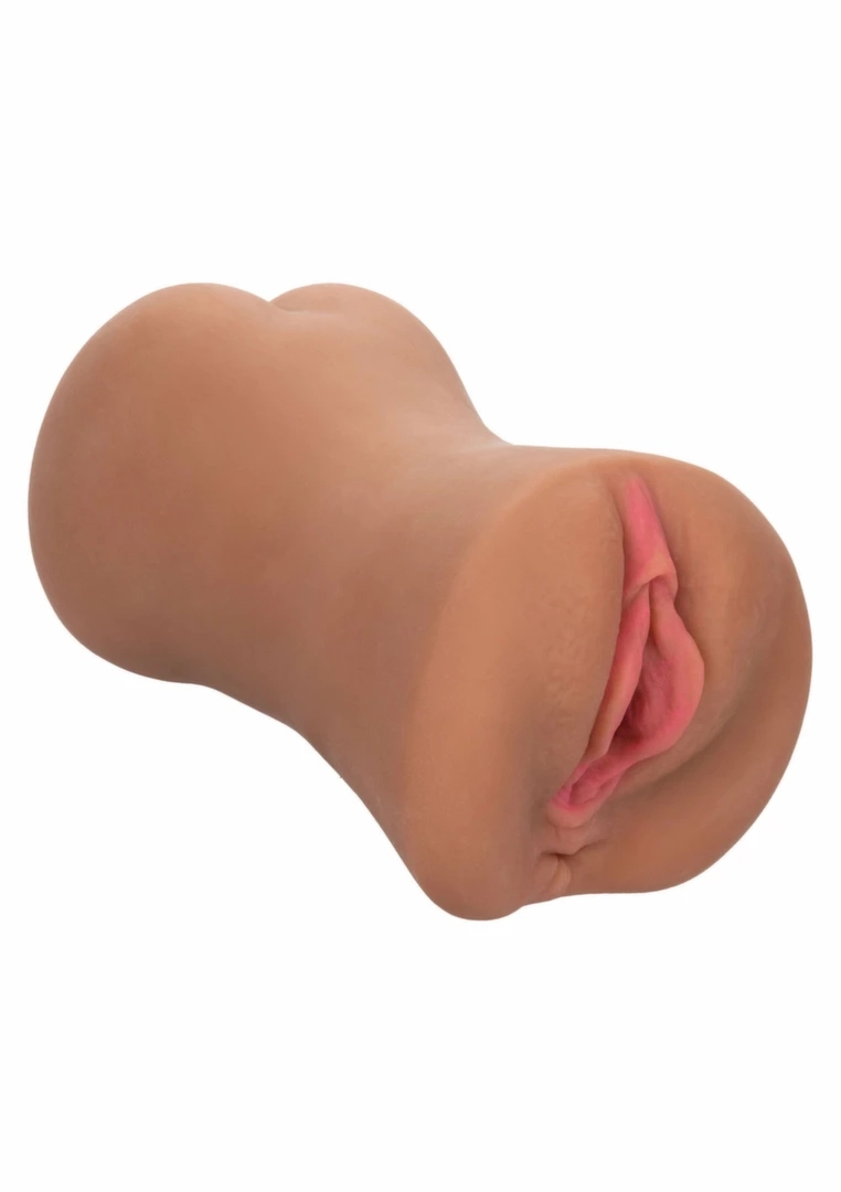 CalExotics Stroke It Dual Entry – podwójny rękaw intymny Pure Skin, 2kg, dwa wejścia, tekstura