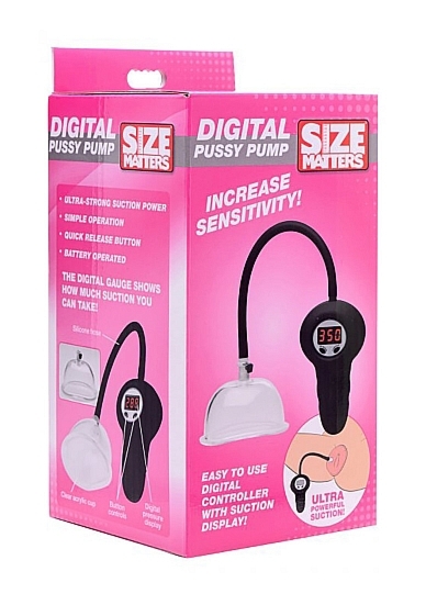Automatyczna, cyfrowa pompka do pochwy - Digital Automatic Pussy Pump - Transparent
