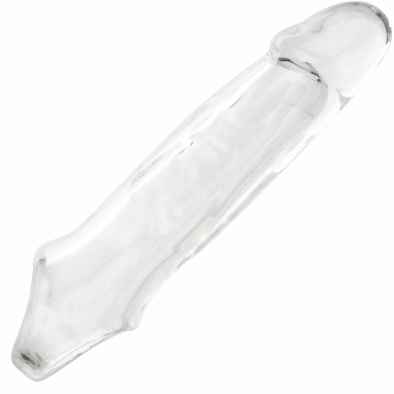 CalExotics Performance Maxx Clear Extension 5,5" przezroczysta nakładka anatomiczna z paskiem