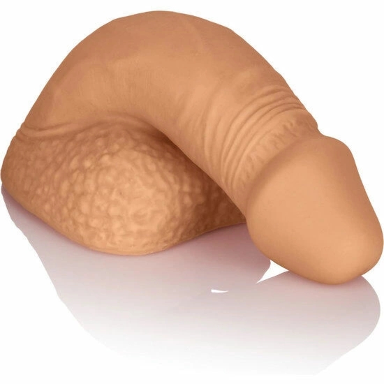 CalExotics Packer Gear silikonowa proteza 12,75 cm karmelowa – anatomiczny model z medycznego silikonu
