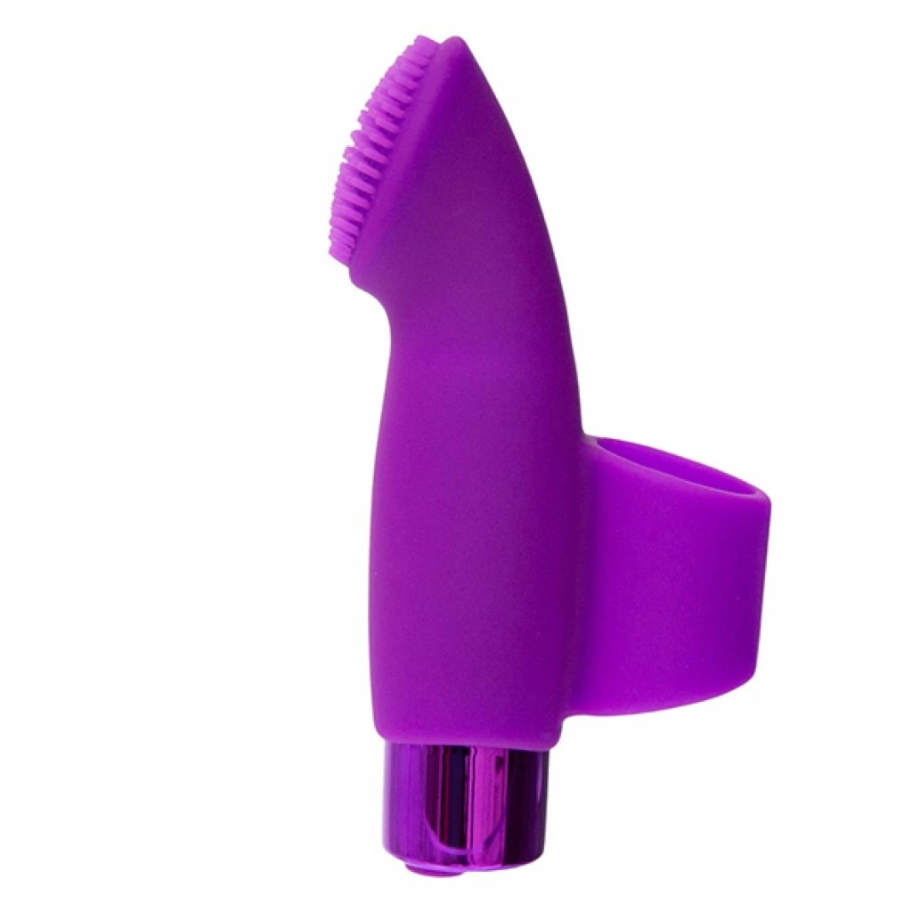 PowerBullet Naughty Nubbies Purple – silikonowy masażer na palec, USB, 9 trybów, wodoodporny