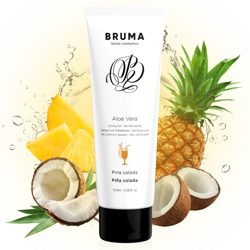 BRUMA Aloe Vera Glide żel nawilżający Pina Colada 100 ml, ekstrakt z aloesu