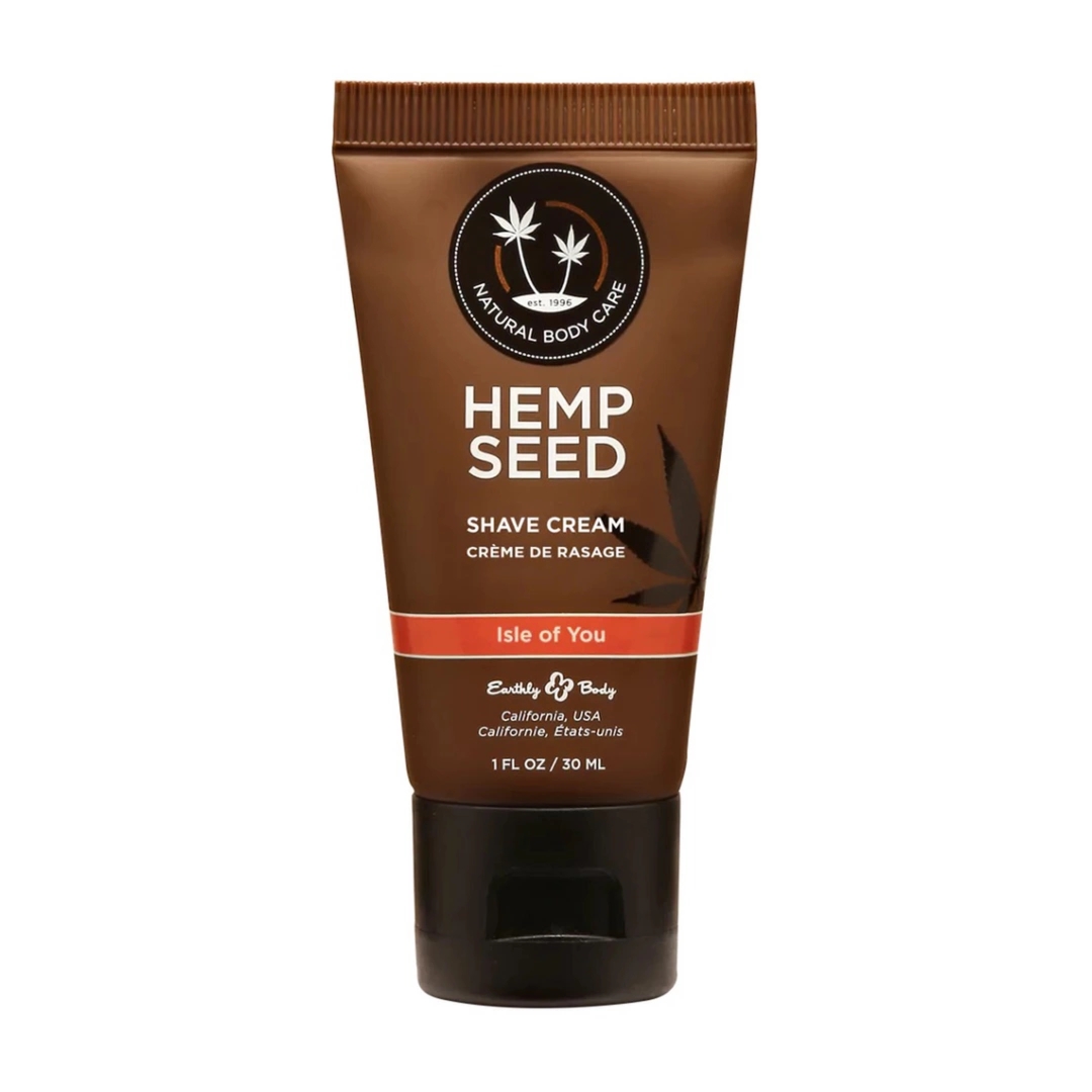 Earthly Body Hemp Shave Cream 30ml – Krem do Golenia z Olejem Konopnym, Mini Opakowanie