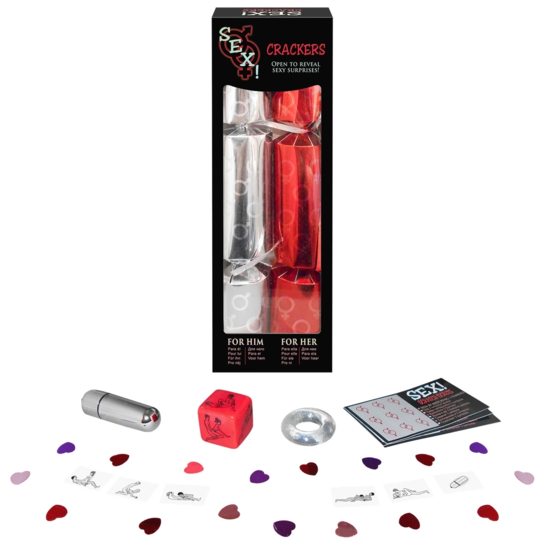 Kheper Games Sex Crackers – zestaw upominkowy gra dla par z akcesoriami i kartami