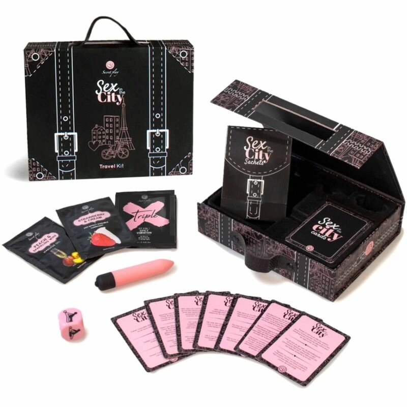 Secret Play Sex In The City – Zestaw Podrożny dla Par, Gra i Akcesoria, 40 Kart