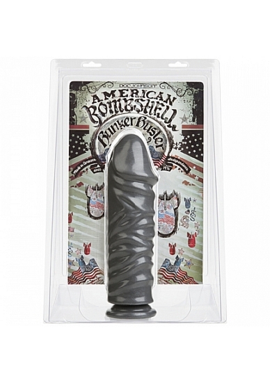 Dildo jak metalowe 10" Bunker Buster - Gun Metal - 0270-15-CD