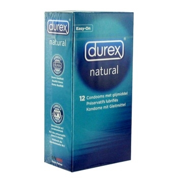 SexShop - Wygodne prezerwatywy Durex Natural Condoms 12 sztuk - online