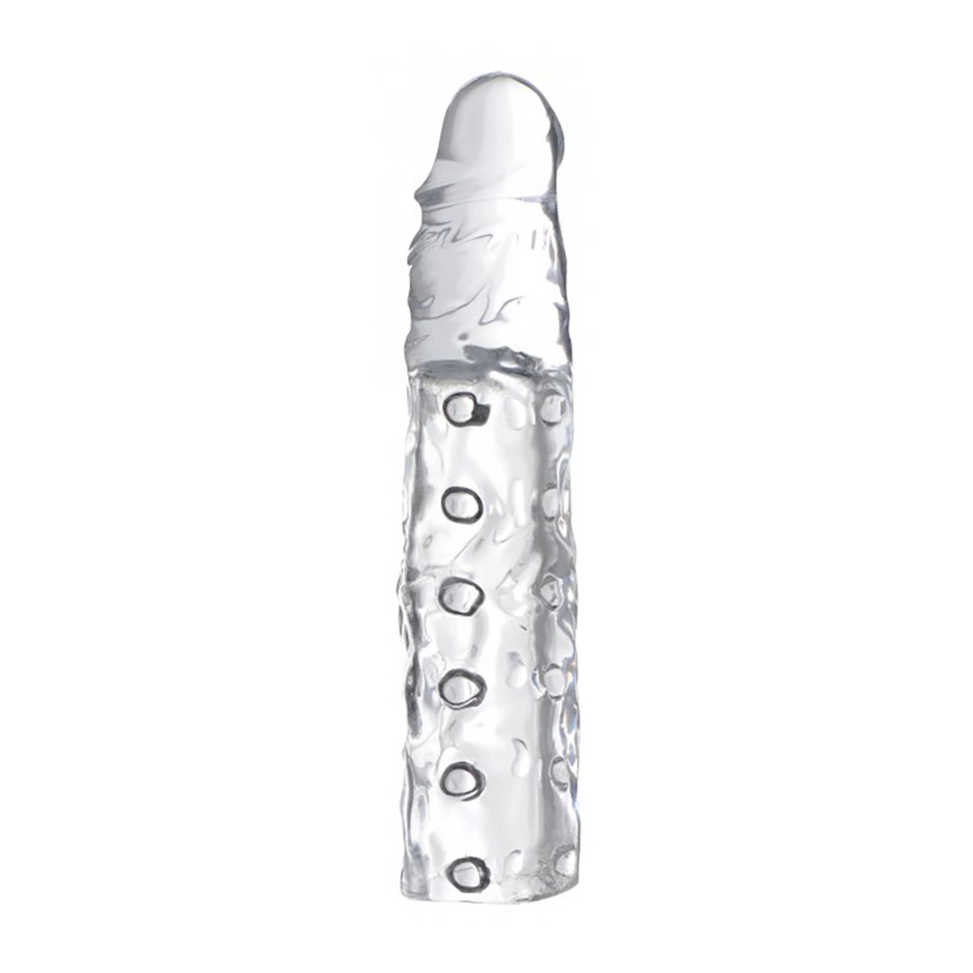 XR Brands Power Extension 7,5 cm anatomiczna nakładka wydłużająca, przezroczysta TPE