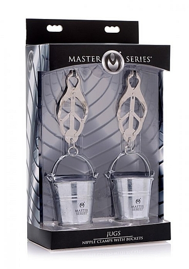 Zaciski na sutki wiaderka - AF231 - Jugs Nipple Clamps with Buckets