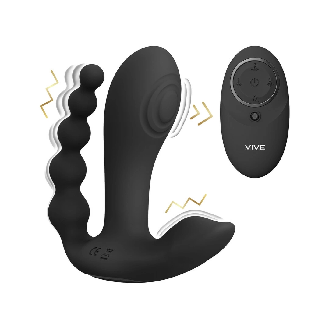 Vive Kata – Fioletowy model z trzema silnikami F1, pilot USB, 1000 kombinacji, silikon medyczny