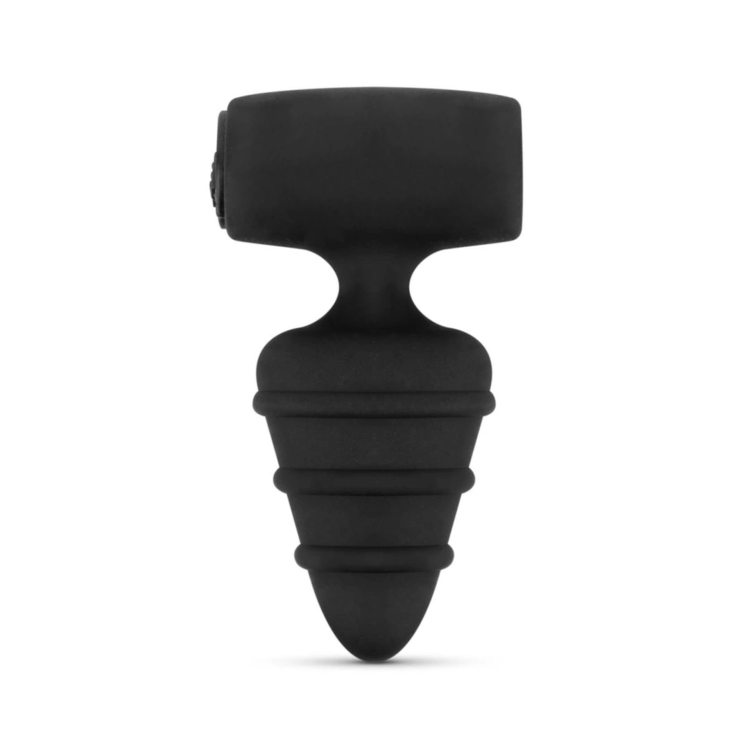 Love in the Pocket Love Plug – kompaktowy wibrujący korek analny, ergonomiczny, czarny