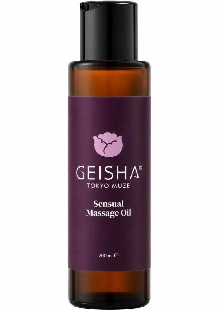 GEISHA Sensual Massage Oil 200 ml odżywczy olejek do masażu ciała, 4 kompozycje zapachowe