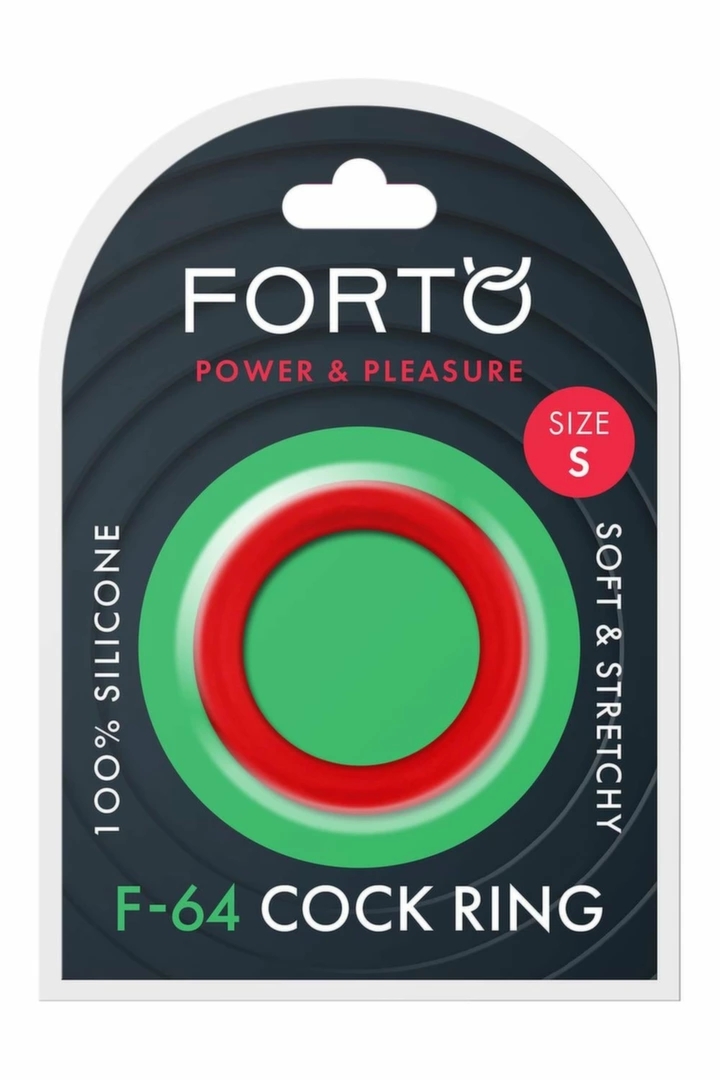 FORTO F-64 Pierścień silikonowy 40mm szeroki small czerwony, elastyczny, anatomiczny