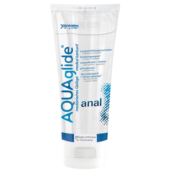 Joydivision AQUAglide Anal 100 ml – wodny żel intymny do masażu anatomicznego, bezzapachowy