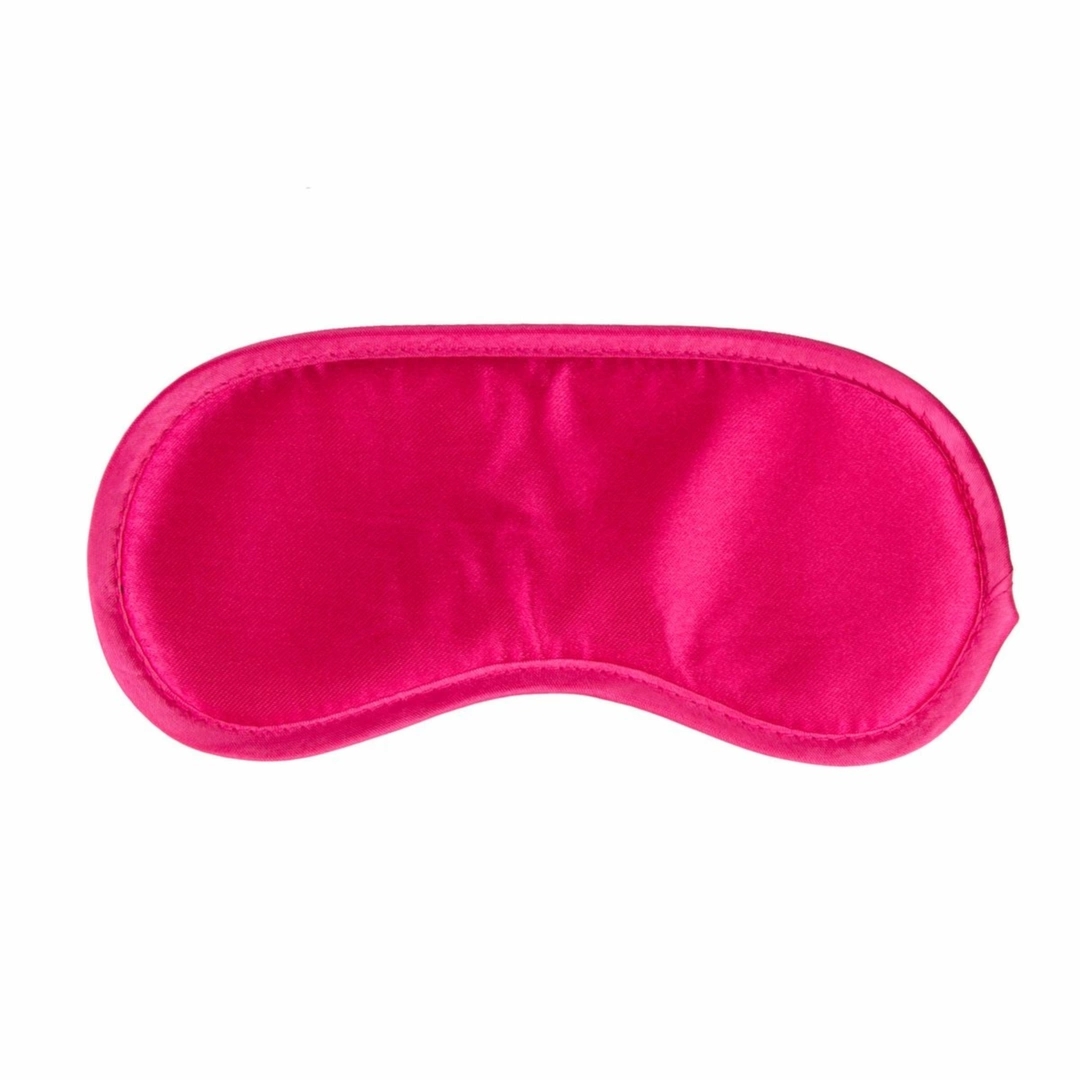 EasyToys Satynowa Opaska na Oczy różowa – delikatny materiał, uniwersalny rozmiar