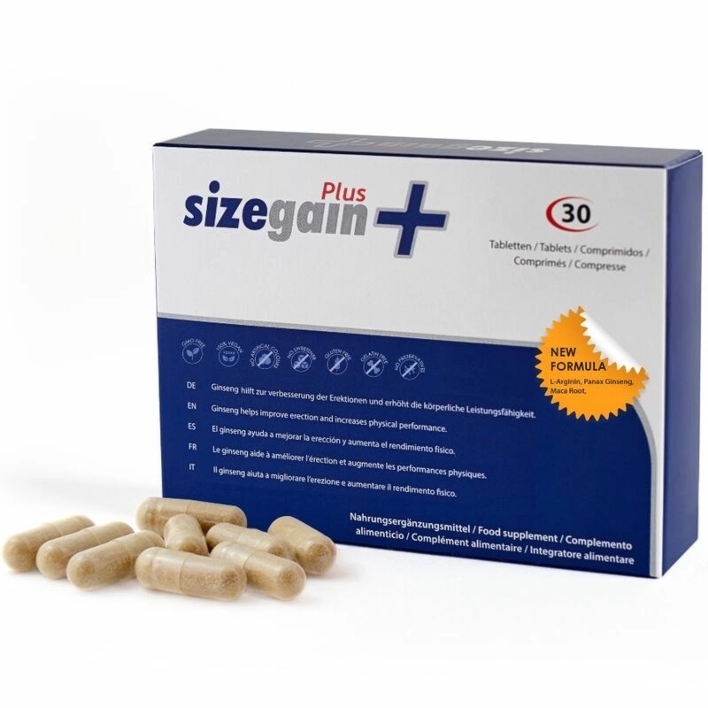 500 Cosmetics SizeGain Plus 30 tabletek – suplement dla mężczyzn z Piperine i naturalnymi ekstraktami