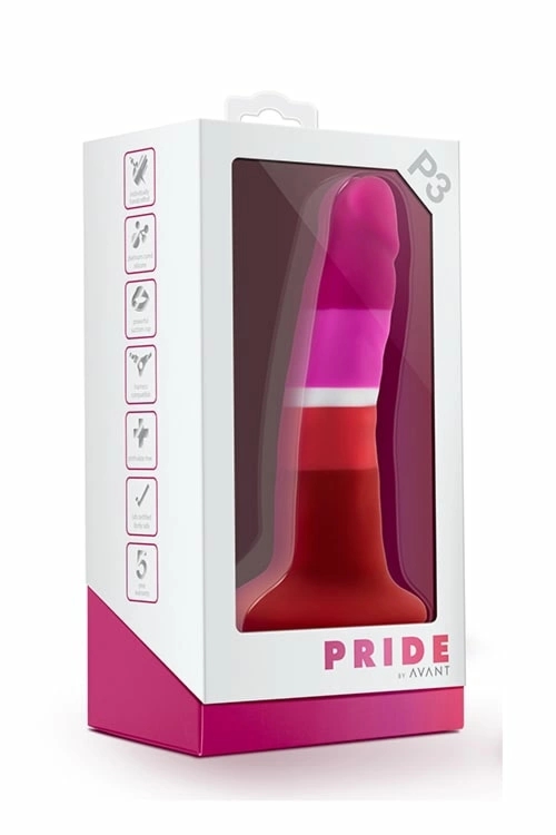 Avant P3 Beauty Pride – silikonowy model z przyssawką, motyw Pride, 13,9 cm