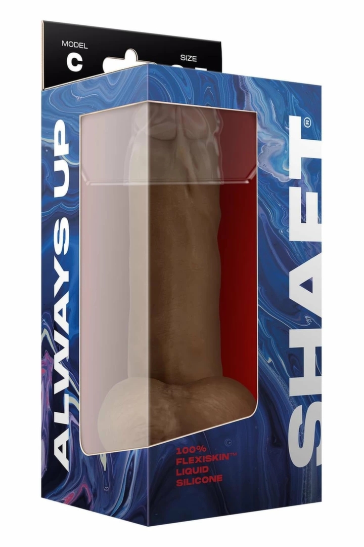 SHAFT MODEL C 8.5'' Liquid Silicone – maszyna intymna z przyssawką, dwuwarstwowy, Oak, Flexiskin™