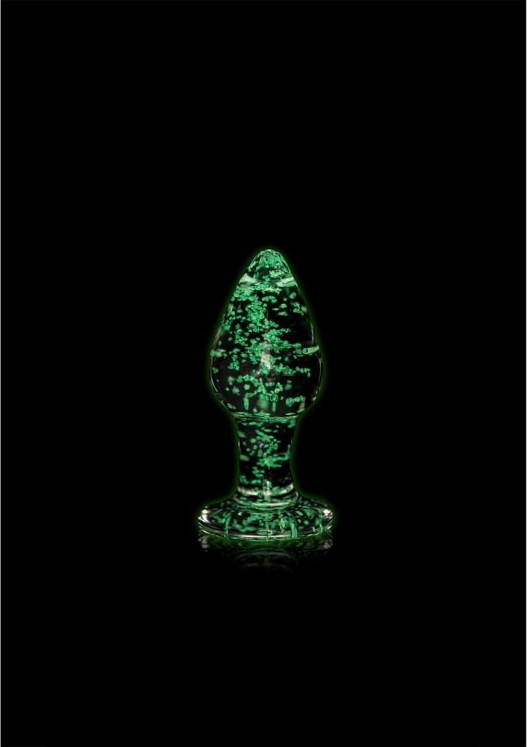 Ouch! Glow in the Dark Szklany Korek Świecący w Ciemności, Mały, Anatomiczny