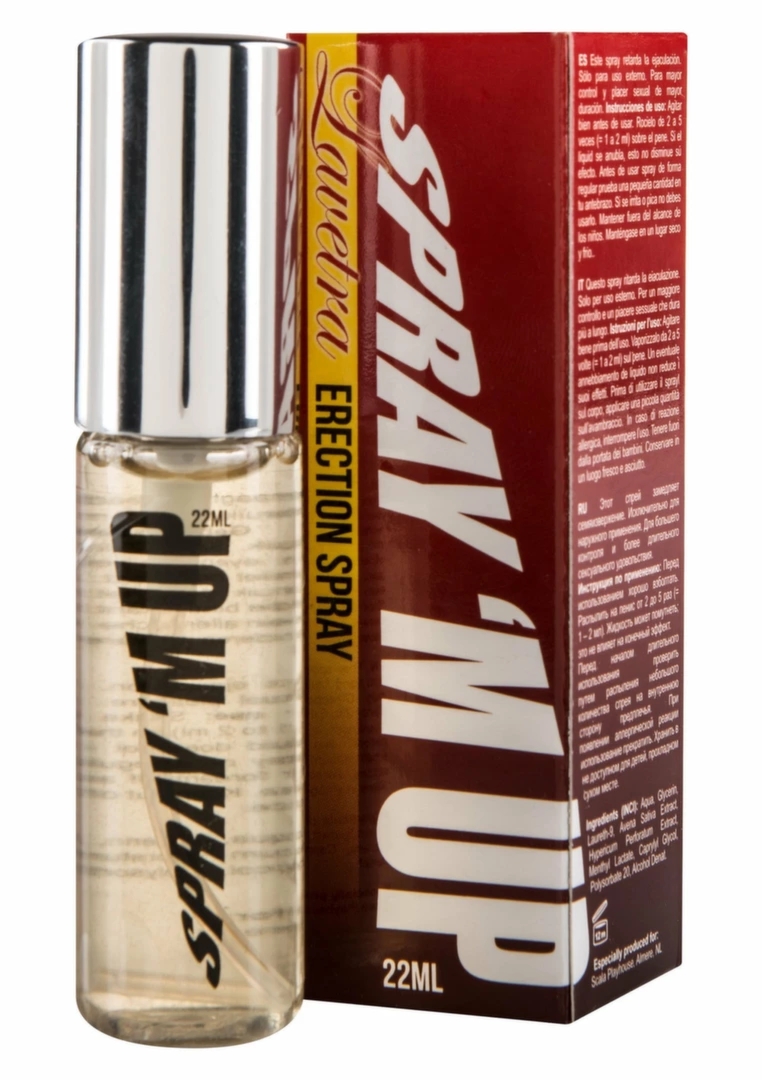 Cobeco Pharma Lavetra Spray 'M Up 22 ml spray aktywujący z niacyną i żeń-szeniem dla mężczyzn