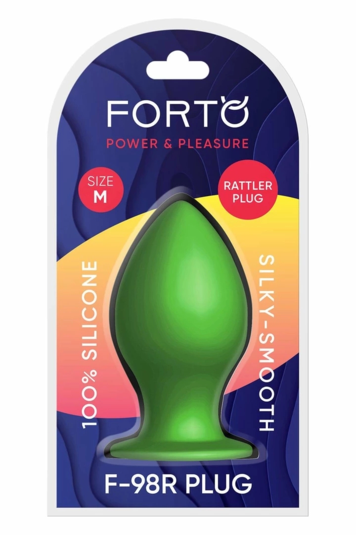 FORTO F-98R Rattler Cone Medium Zielony silikonowy stożek z kulką, przyssawka, zielony