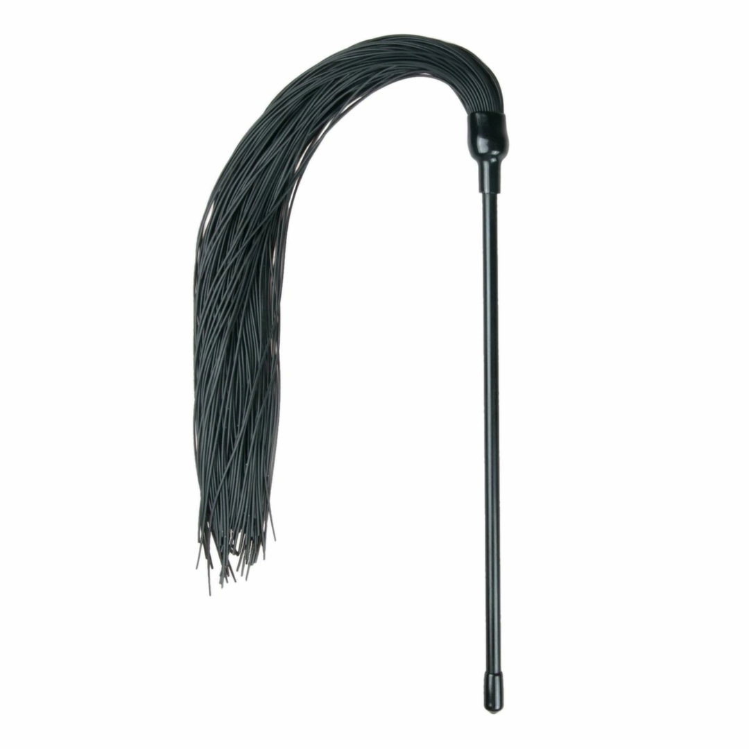 EasyToys Tickler silikonowy czarny – delikatny model z elastycznymi włóknami