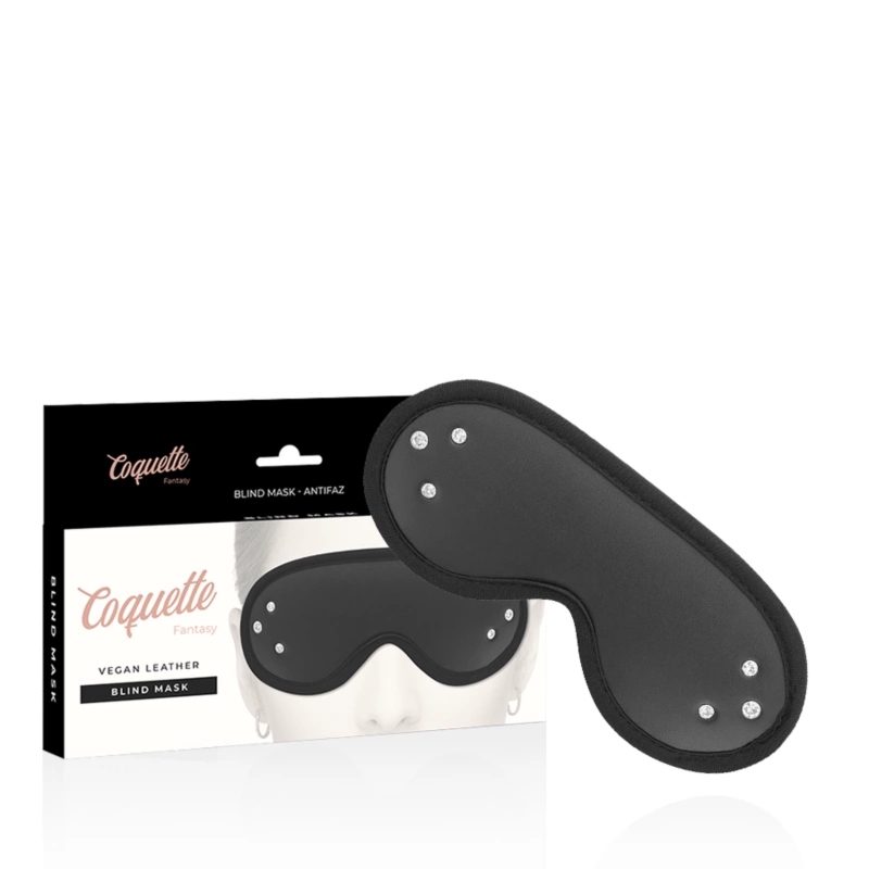Coquette Chic Desire Fantasy maska wegańska z podszyciem neoprenowym, czarna, regulowana