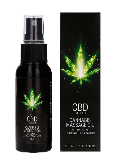 Olejek do masażu z olejem konopnym CBD - CBD Cannabis Massage Oil - 50 ml
