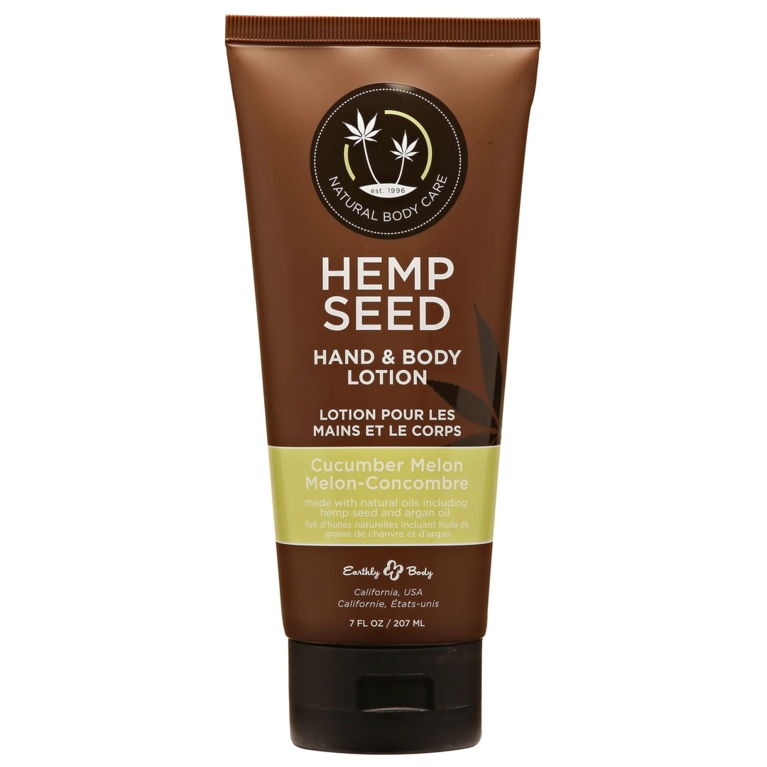 Earthly Body Balsam do rąk i ciała Ogórek-Melon 207ml, odżywczy z olejem konopnym