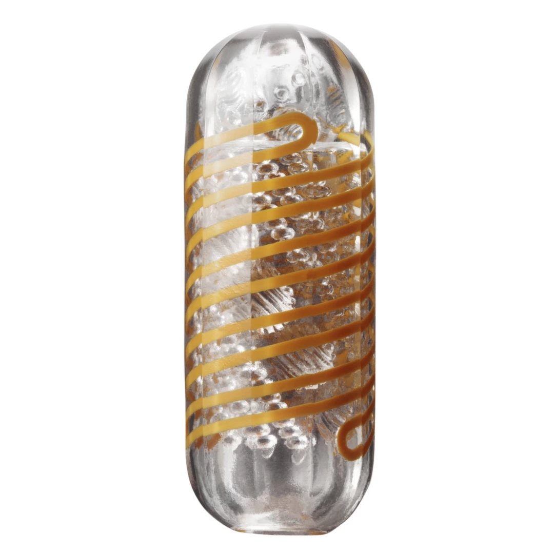 Tenga Spinner 05 Beads – spiralny system sfer, transparentna maszyna intymna, elastyczny elastomer