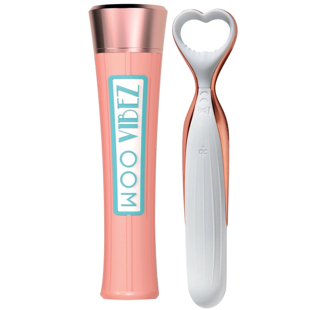 Doc Johnson One Touch Pink kompaktowy stymulator wibracyjny, rożowo-złoty, ergonomiczny
