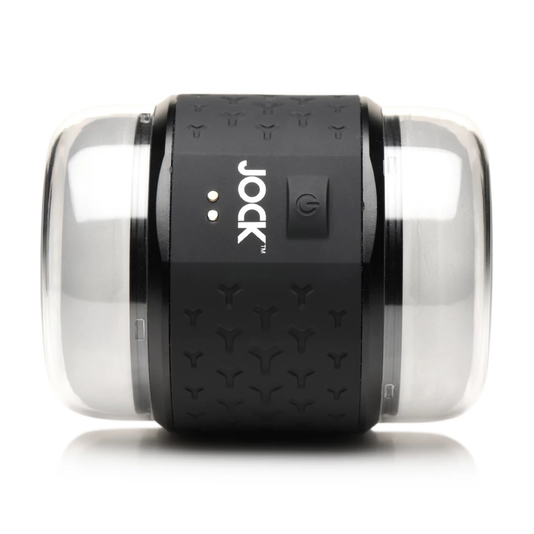 JOCK Double Stroker Black – Wibrująca Maszyna Intymna Dwustronna IPX7 z Różnymi Teksturami