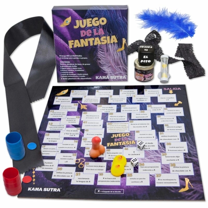 Diablo Picante Gra Fantasy dla Par i Grup – zestaw z jadalną farbą czekoladową 30ml