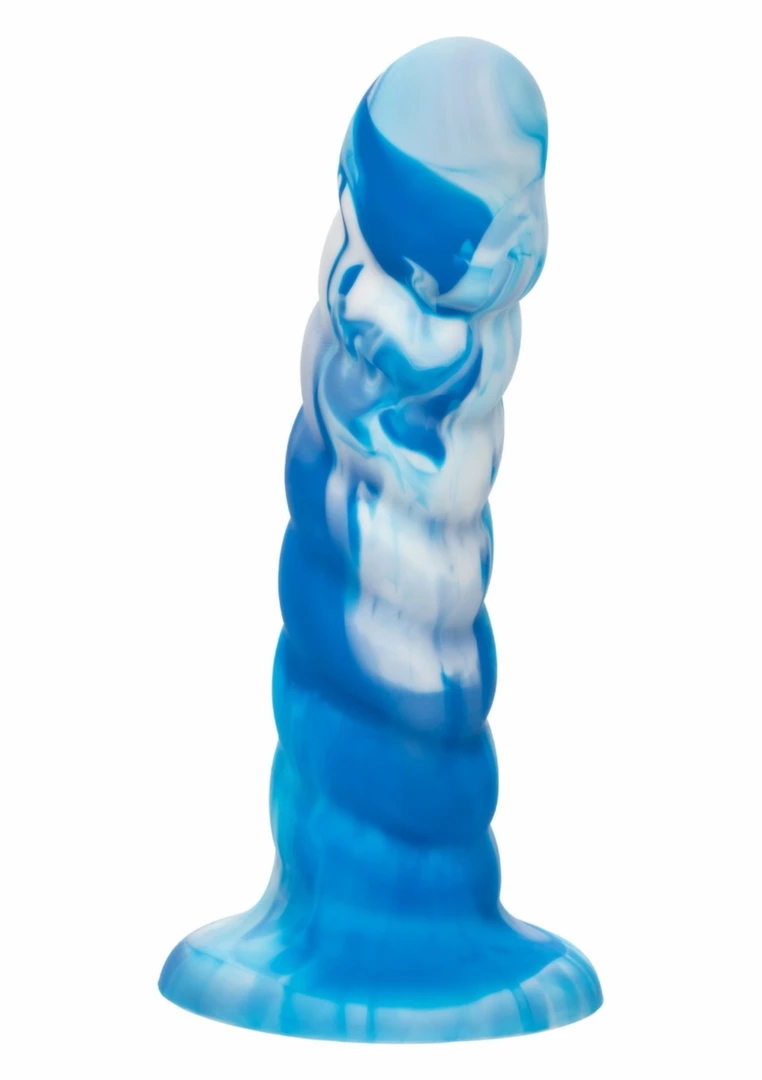 Twisted Love Twisted Ribbed Probe silikonowy model spiralny z przyssawką, czarny
