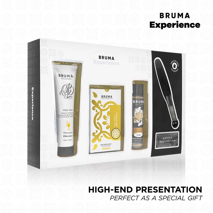 BRUMA Xperience Zestaw Pina Colada – tropikalny pakiet z Ultra Slip Gel, olejkiem i akcesoriami