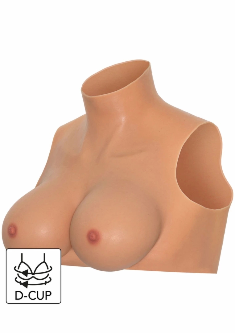 Hidden Desire ALTER EGO Wearable Breasts Crop Top D Cup silikonowy top damski z wysokim dekoltem
