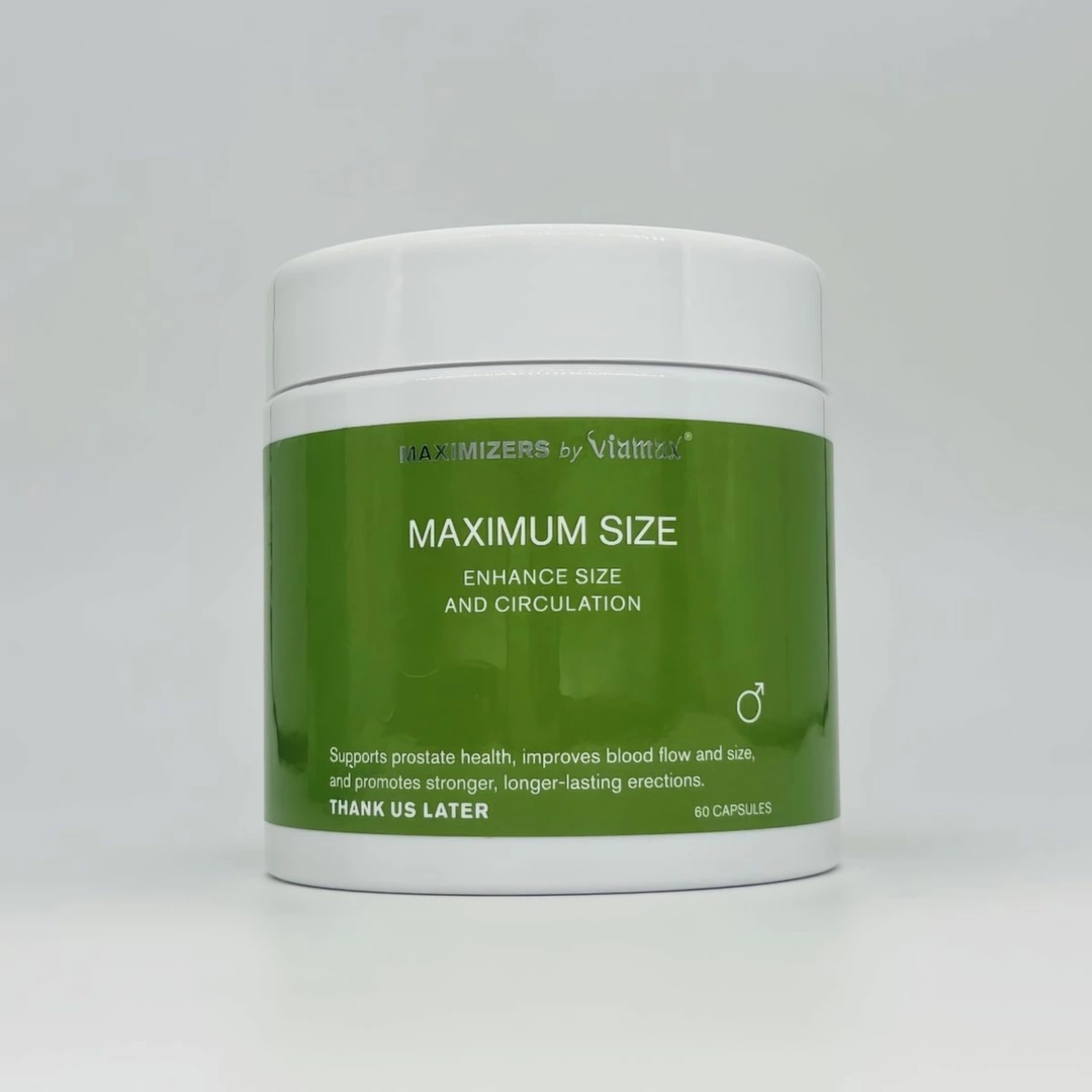 Viamax Maximizers Maximum Size 60 kapsułek, wsparcie witalności, suplement dla mężczyzn