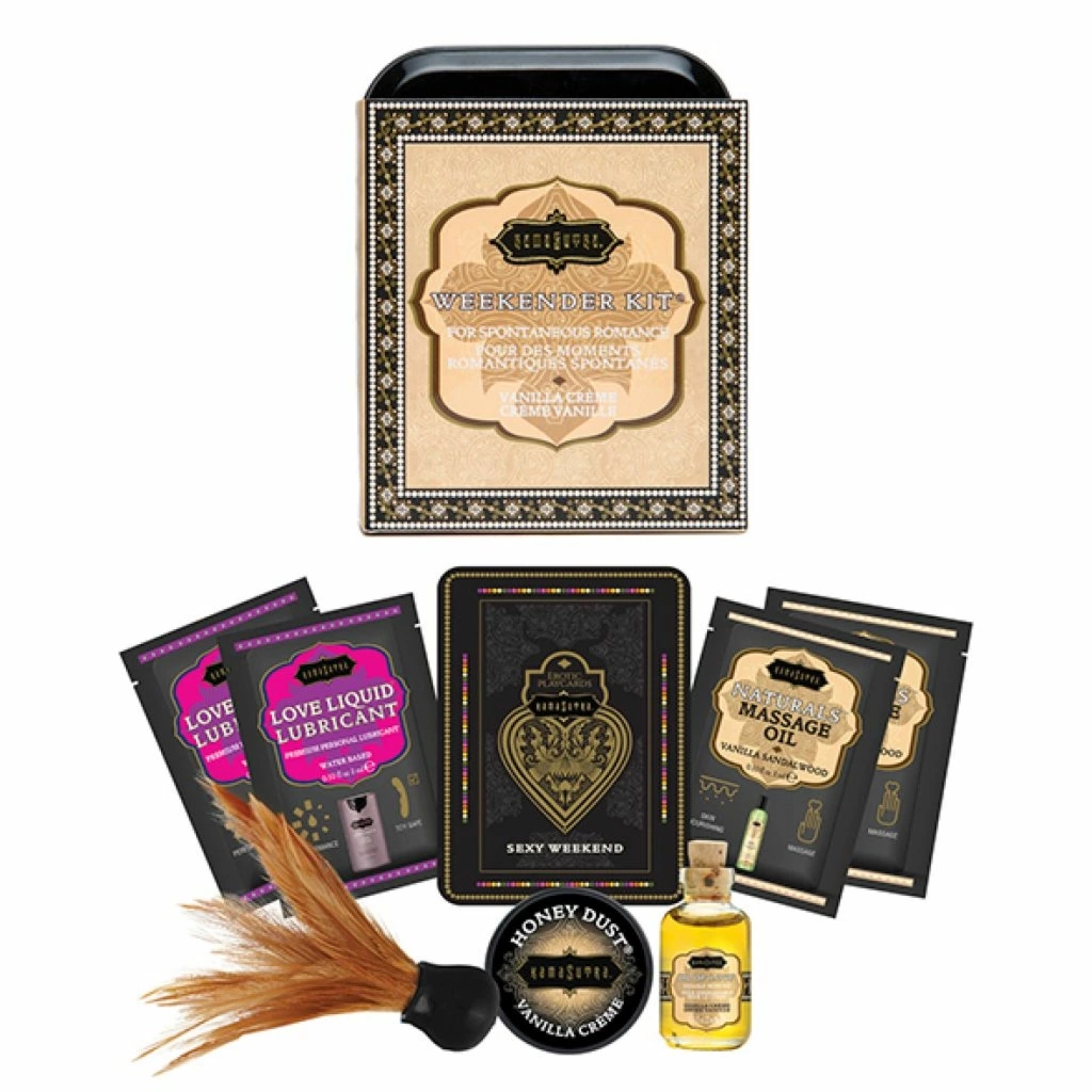 Kama Sutra The Weekender Zestaw Podróżny Vanilla Creme – waniliowy, metalowa puszka