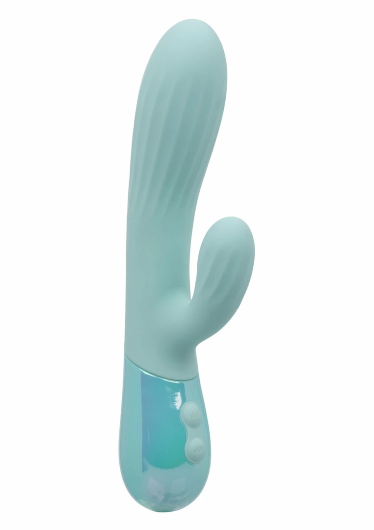 Aura Dual Ripple Vibrator silikonowy model z 2 silnikami, 10 trybów, wodoodporny IPX7, fioletowy