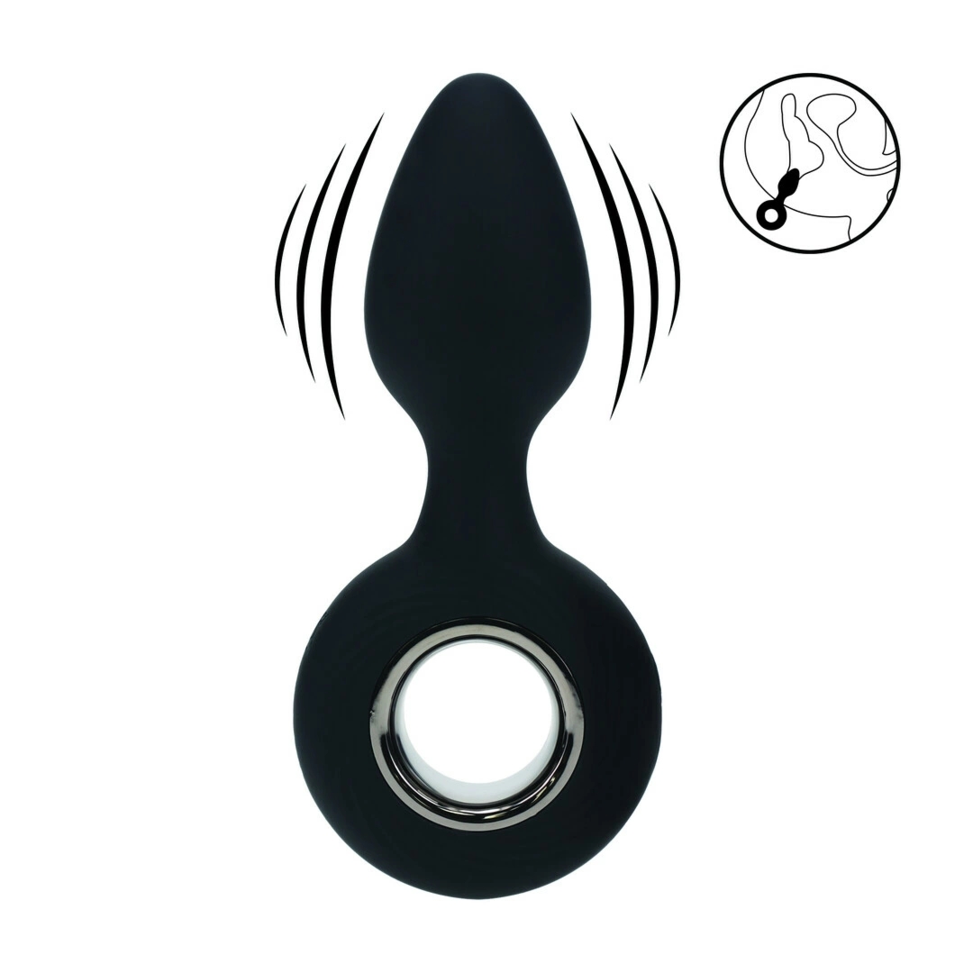 LEVELZ Wibrujący Korek Silikonowy z Uchem Czarny 11,5 cm, Ergonomiczny Model USB