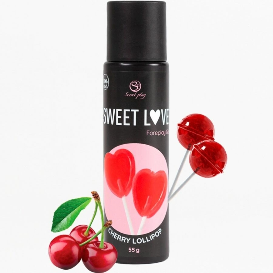 Secret Play Cherry Lollipop żel nawilżający jadalny 60ml, airless, smak wiśniowy