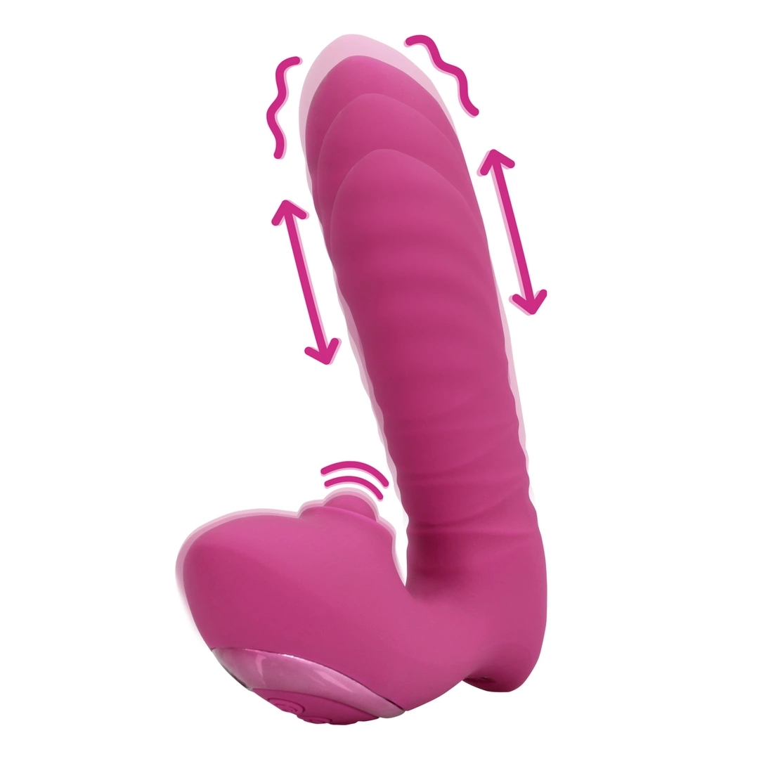 Loveline Powerful Pink model z funkcją ruchu i dotyku, wodoodporny, silikonowy