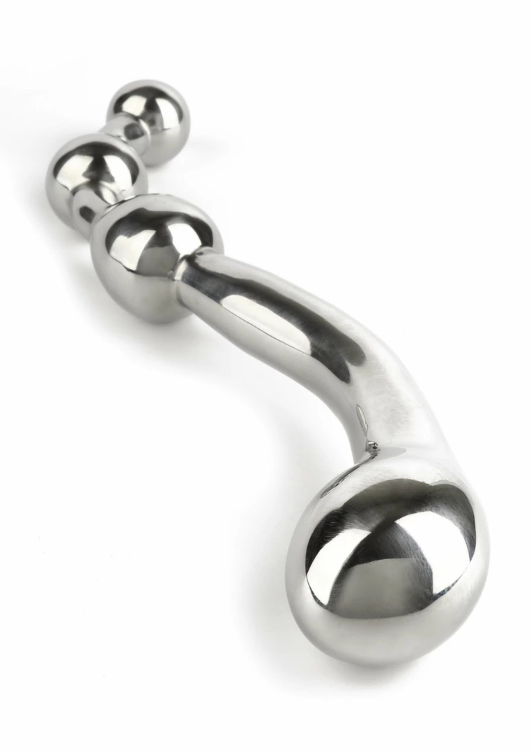 Mr. Steel Multi-Stim Pleasure Wand stalowy masażer intymny wielokulkowy, 20 cm