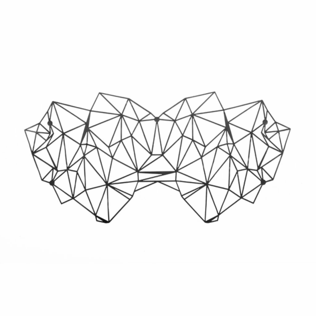 Bijoux Indiscrets Kristine Eyemask elegancka maska na oczy czarna, uniwersalny rozmiar