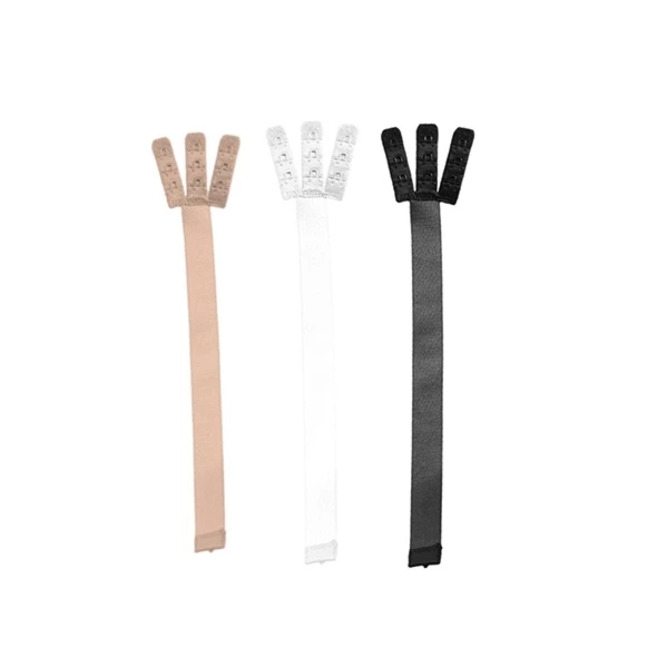Bye Bra Low Back Straps 3-Hook – paski do niskiego zapięcia biustonosza, 3 kolory, do 10 cm