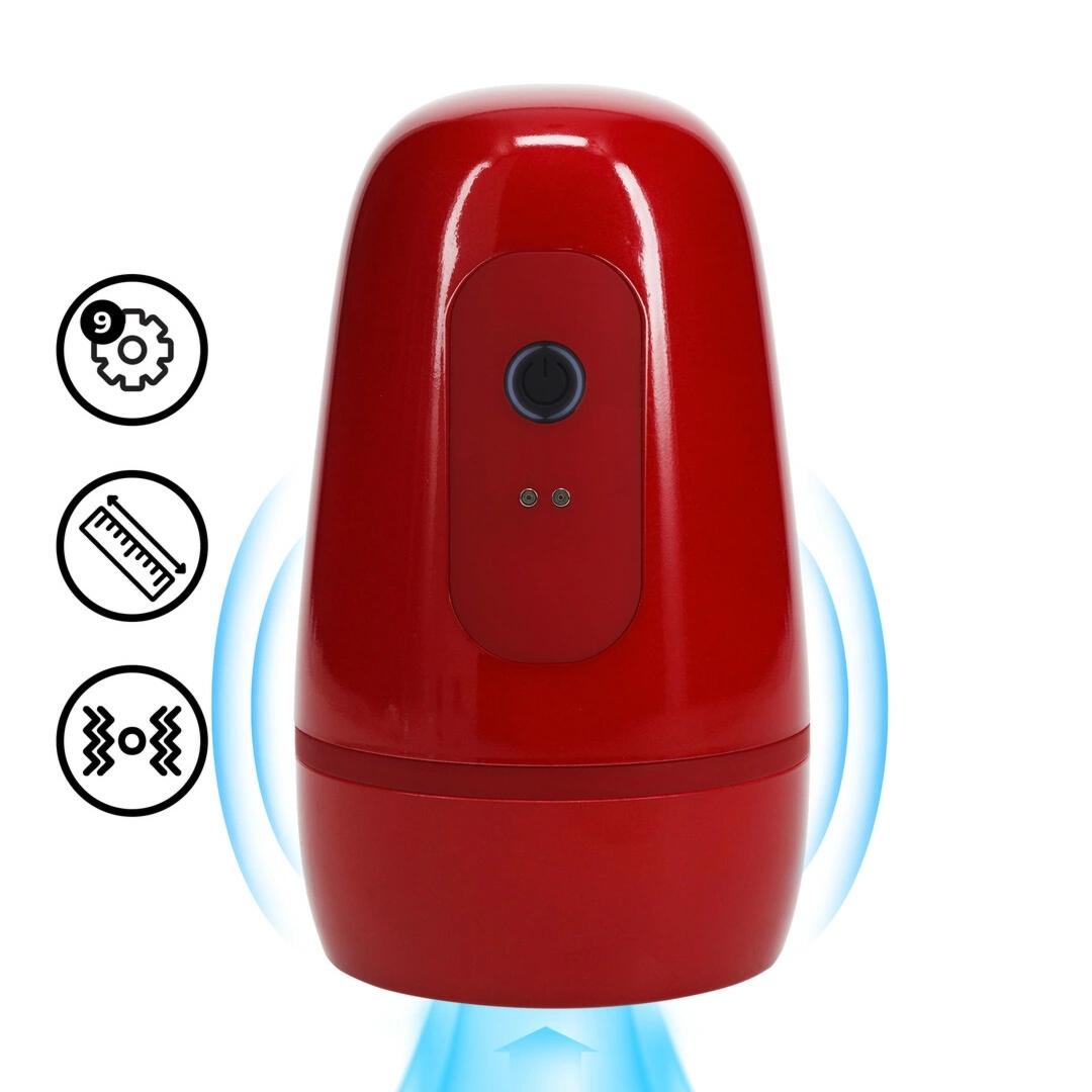 Pulsar Vibrobator Metallic Red – system ssąco-wibracyjny z podciśnieniem, anatomiczny
