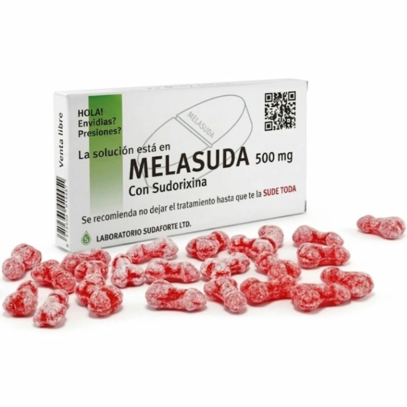 Diablo Goloso Melasuda – pudełko na cukierki owocowe 500 mg, humorystyczny design