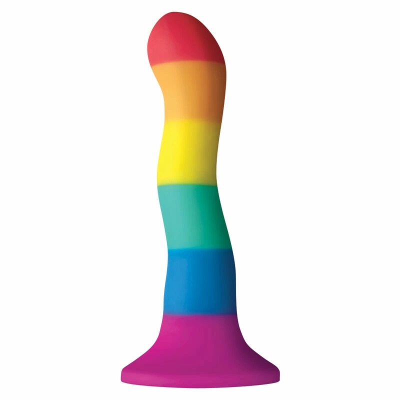NS Novelties PRIDE Colors Wave 17 cm silikonowy model z falą, przyssawka, wielokolorowy