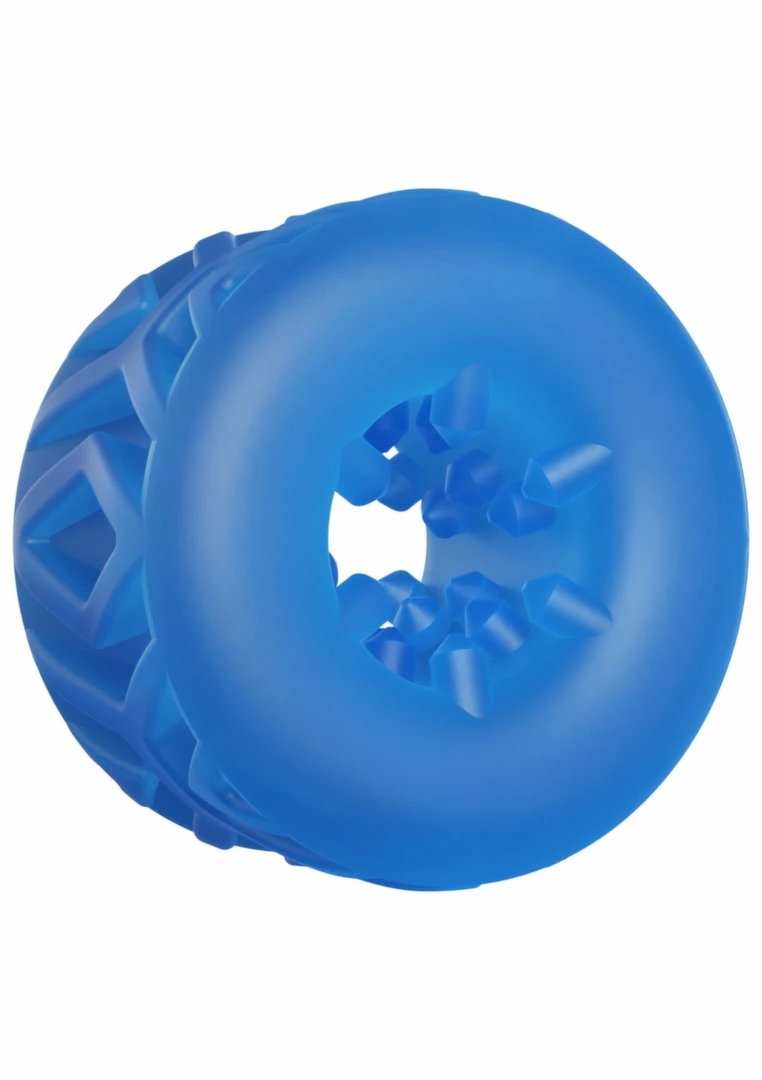 ToyJoy Hero 4-in-1 Grid Ring silikonowy pierścień wielofunkcyjny, czarny, elastyczny